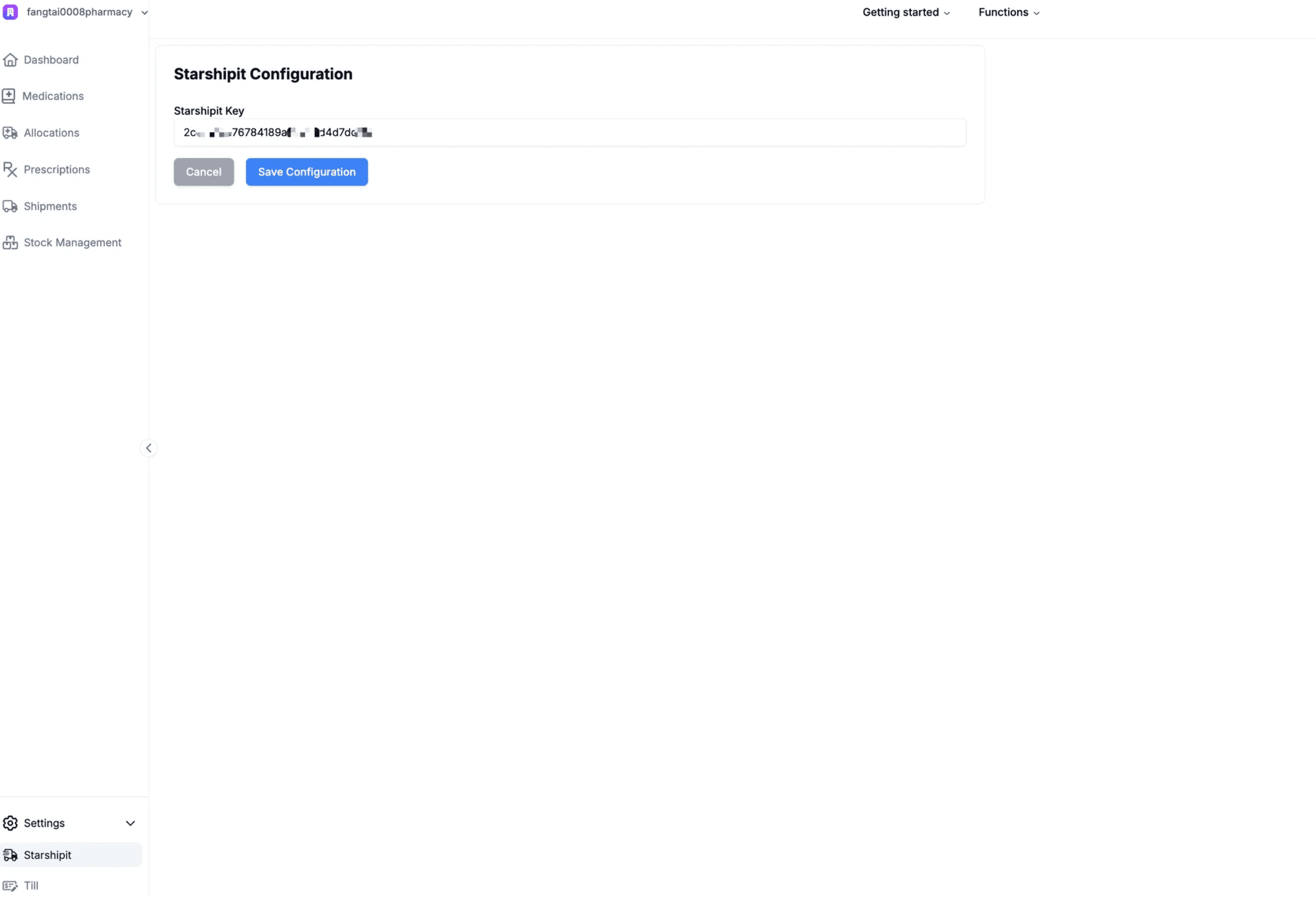Starshipit Configuration