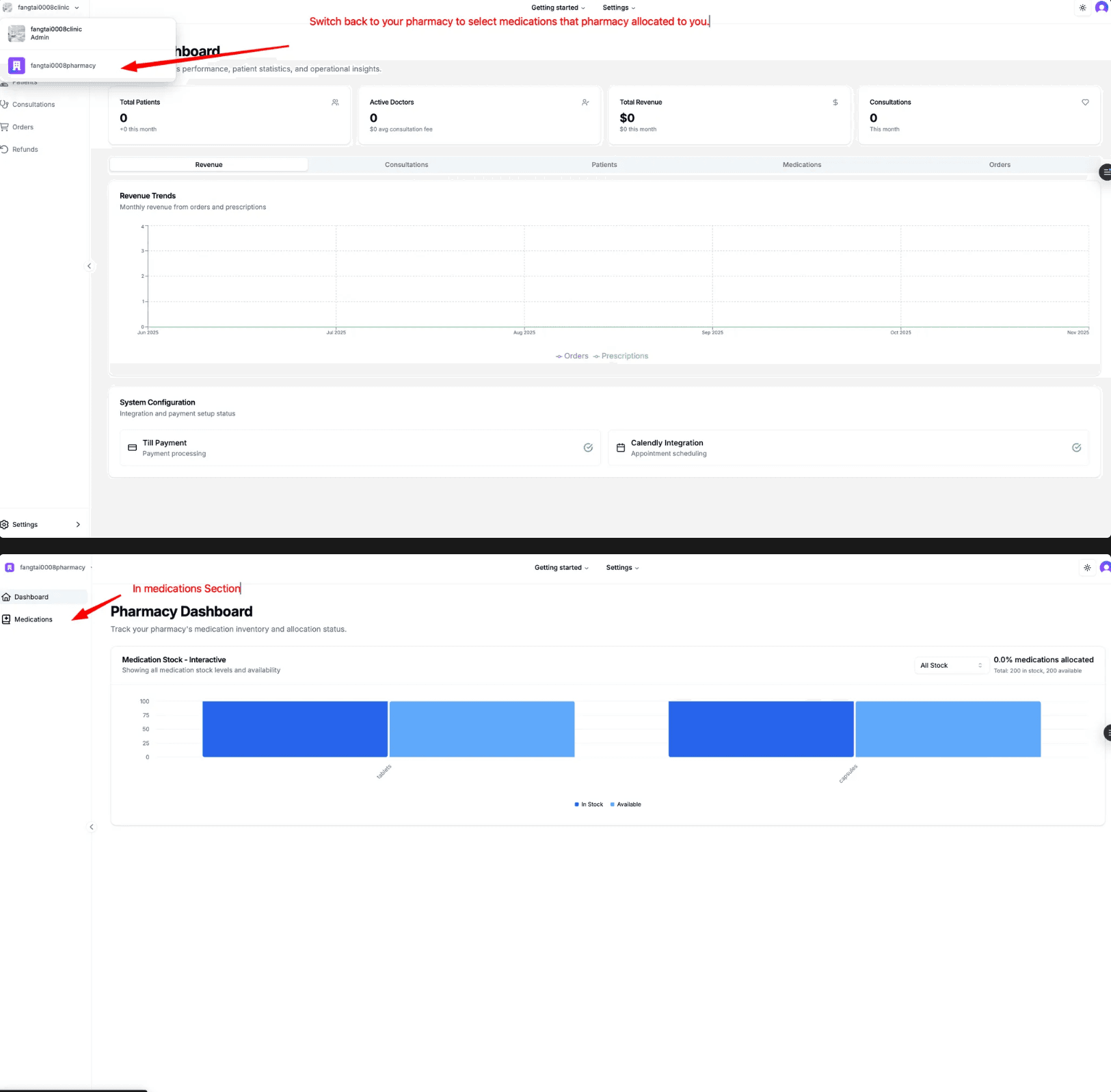 Clinic Pharmacy Section